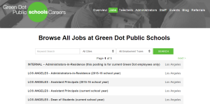 Green Dot Public Schools Careers Jobs Page