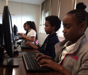 Green Dot Students Using Computers