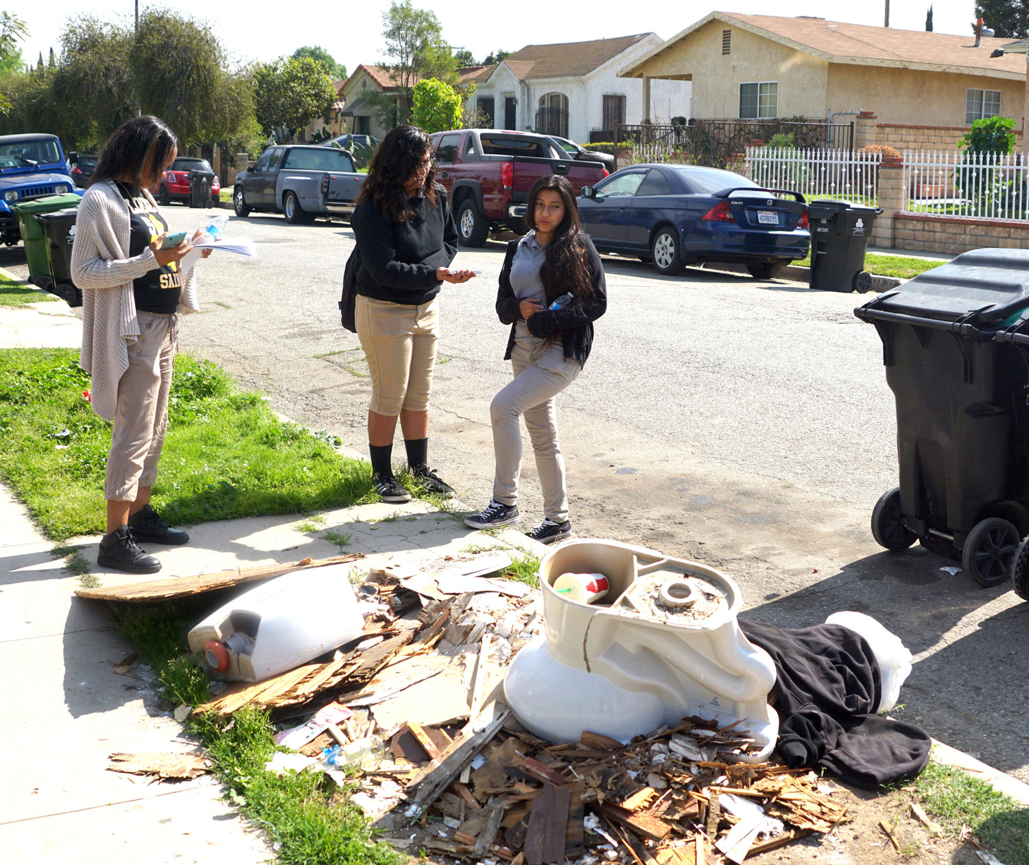 Students report illegal dumping